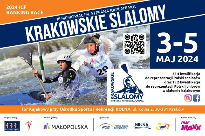 Krakowskie Slalomy 2024 - plakat wydarzenia